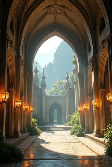 Interior view of Rivendell buildings