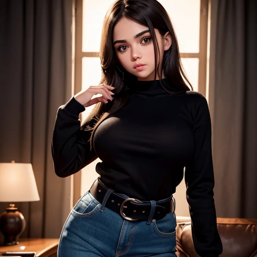 dark movie style, a petite cute shy innocent very skinny with monstously huge fat size breasts Mexican nerdy emo teen, volumetric hair, beautiful detailed brown eyes, cutely detailed lips, super cute highly detailed eyes and face, round shape face, mega vo...