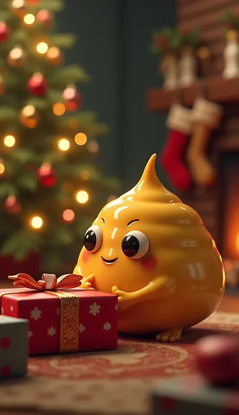  high quality,  8k Ultra HD, A CUTE PUDDING,  Stealing Christmas Gifts