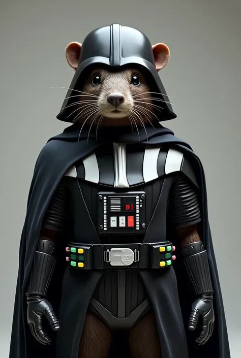 Nutria con traje de darth vader 