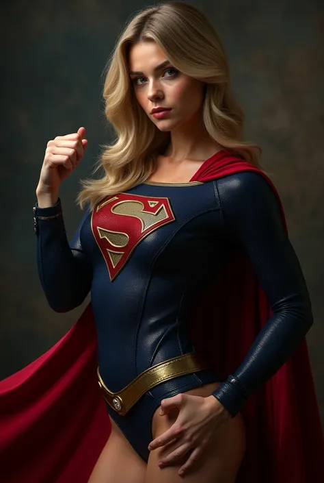 Sexy, Melissa Benoist, Supergirl, pointing to her crotch, detailed, Photorealistic, high resolution, 8k, photorealistic, hyper detailed, intricate details, dramatic lighting, cinematic composition

