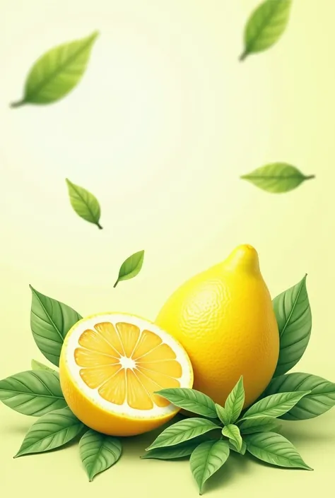 Graphic for a liquid dishwashing detergent named, natural lemon, green leaves, name of the product is Plains