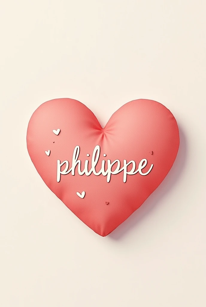 Heart with writing Philippe 