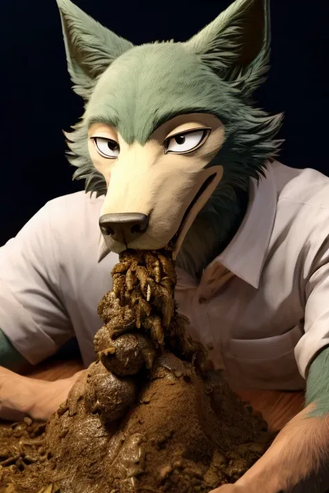 BEASTARS Legoshi eating feces eating feces scatro adult dirty