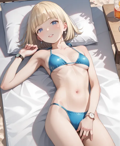  watch the audience  ,  Better Quality , masterpiece , nsfw,   ANATOMICALLY CORRECT  ,  Source_Anime,  sexy girls (  Shorthair, fringe, Blonde,  bob hair、 blue eyes, , , ,  ahehe,   small tits ,  Slim waist ,  Small handle with slim body ),   wearing a sex...