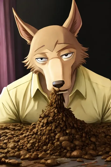 BEASTARS Legoshi Eating Dung Scatro Adult Dirty Feces Body Paint