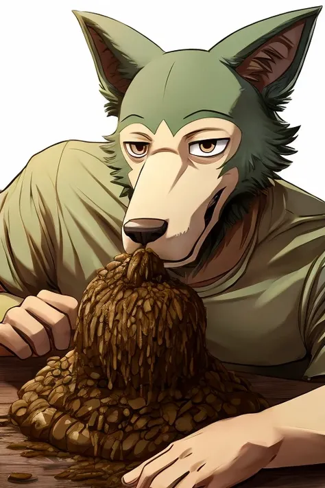 BEASTARS Legoshi Eating Dung Scatro Adult Dirty Feces Body Paint