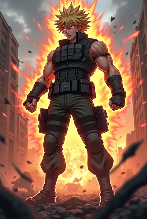 Bakugou is soldier 