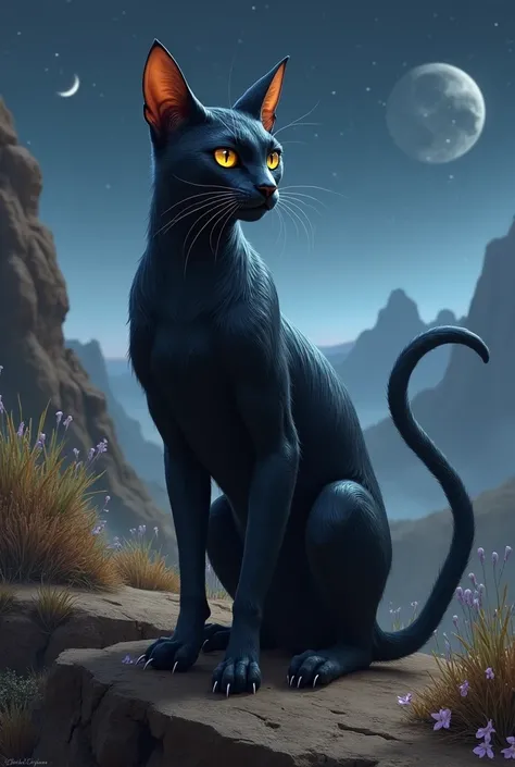 Black cat as a khajiit