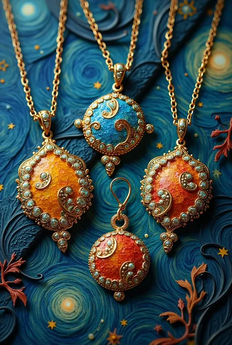 More jewelry designs inspired by van Gogh paintings