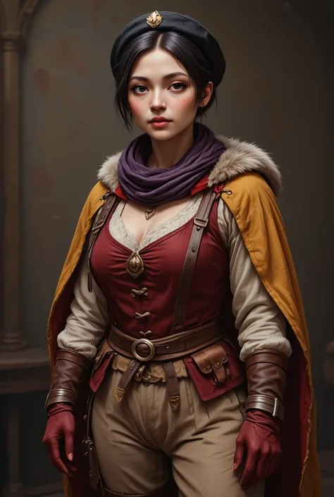 concept art,  realistic 3D characters beautiful anime Japanese girl—    (   stands full length from head to boots   )    of the Renaissance of the 15th and 16th centuries — a noble young beauty  — Spanish soldier, Captain Allatriste, 15th and 16th centurie...