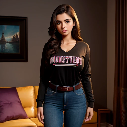  movie style, a petite cute shy innocent skinny body with monstously huge fat size breasts Mexican nerdy teen, short volumetric hair, beautiful detailed brown eyes, cutely detailed lips, super cute highly detailed eyes and face, round shape face, mega volu...