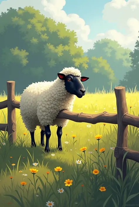  Please make some pictures according to the story below  :
 Here is a funny humor story idea with a witty punchline :

###  title : " Misunderstood Sheep Rescue "

 One day , seorang petani bernama Mr. Budi sedang berjalan ke ladang untuk memberi makan dom...