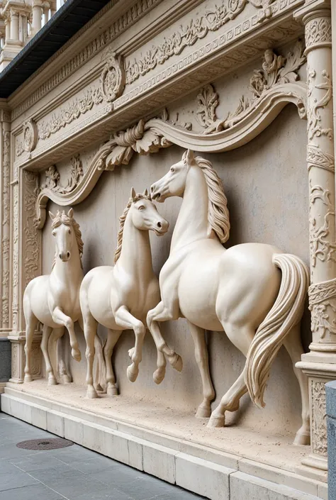 beautiful frieze at a gallop