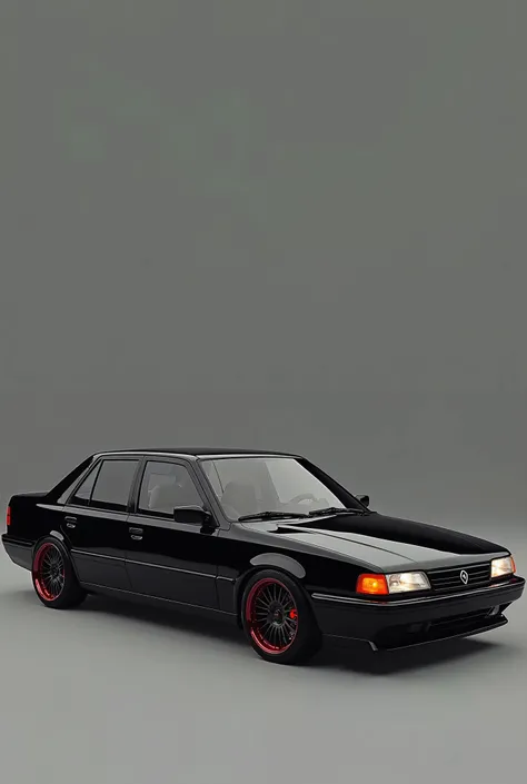 I want a picture of a Daewoo Espero model 1994 in black with black and red wheels