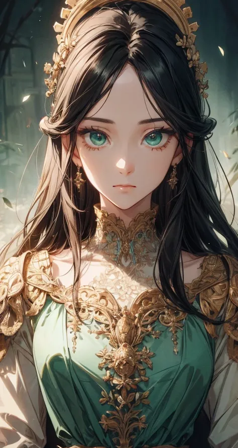 (Extremely Delicate and Beautiful:1.2), 8K ,(Masterpiece:1.0),(best_quality:1.0), 1girl, mature woman, complex details, enlarged textures, complex details, finely detailed eyes and detailed face, intricate details, black hair, (closed mouth), perfect  blue...