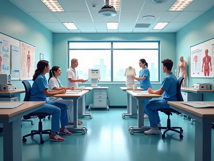 Create in 4k quality , Classroom Technical Nursing 