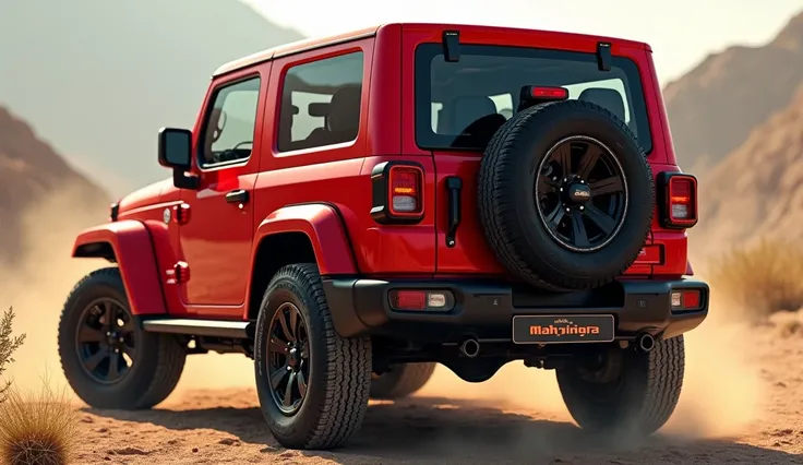  2025 Mahindra Thar Roxx Back Side Colour Red 