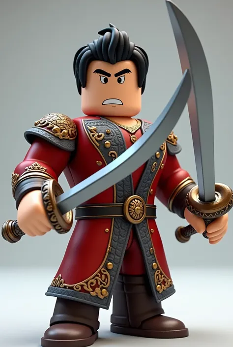 Roblox Character Ottoman Soldier 2 Pcs Sword in Hands  