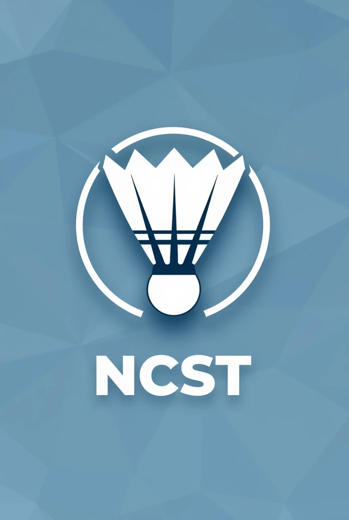 Create a simple badminton club logo with the name NCST 