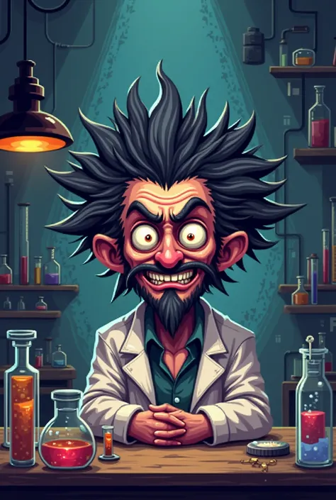 Pixel png mad scientist