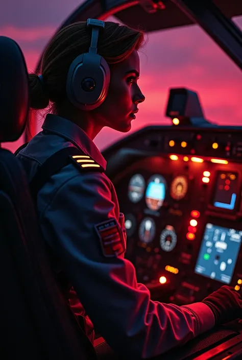 Pilot airforce red light dashboard 