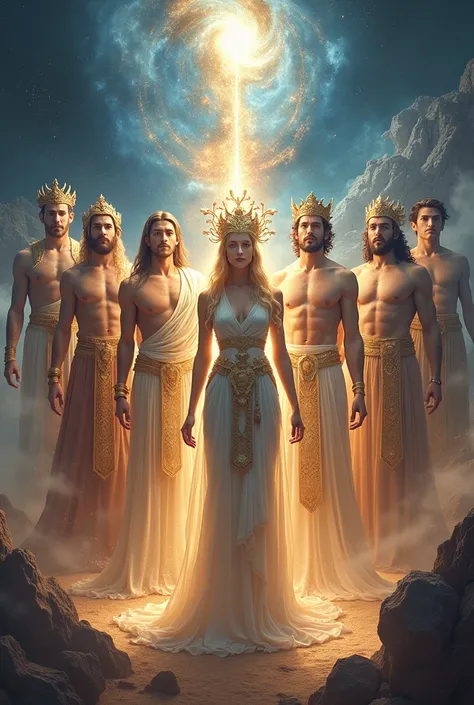 8 gods with a lot of aura: 7 men and 1 woman