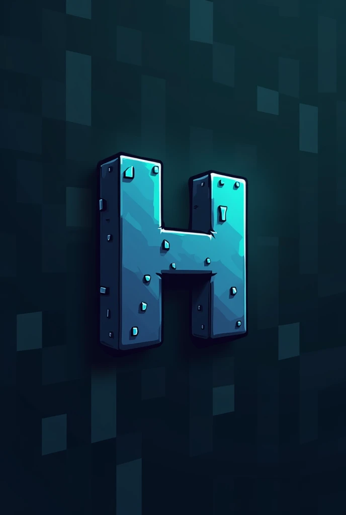 Logo for a Minecraft server with the letter H