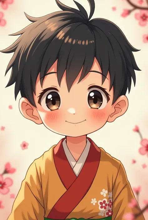 A cute Japanese boy