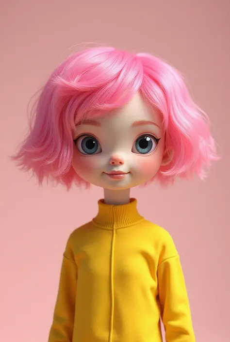  the body is not yellow, Only the hair is pink 