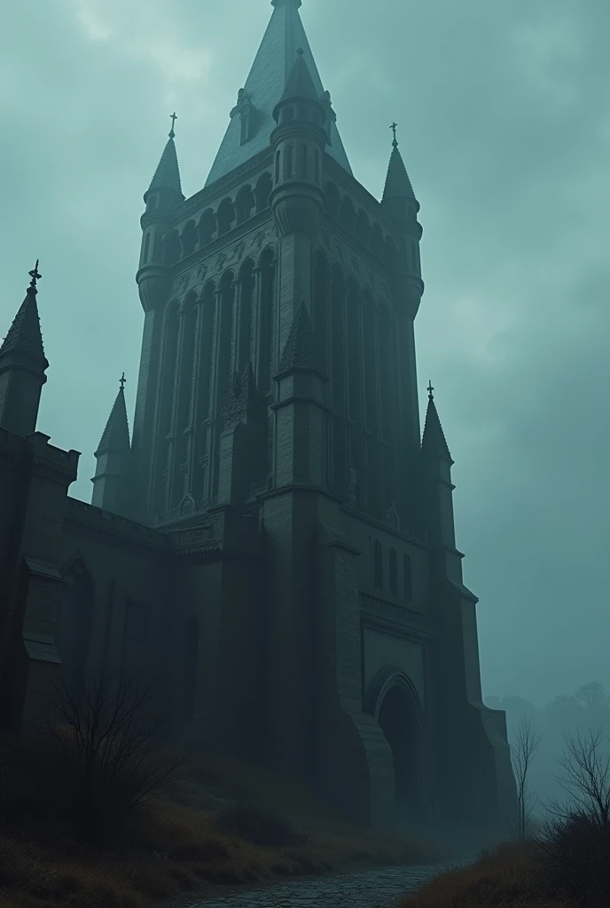  A dark and mysterious tower ,  intricate gothic architecture ,  gloomy atmosphere,  detailed stone texture ,  dramatic lighting ,  melancholic color palette ,  cinematic dust composition, hyper-realistic,  , 8K,  masterpiece, motor unreal , photorealistic...