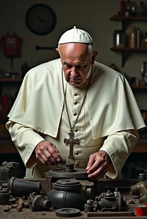 Pope francesco mechanic