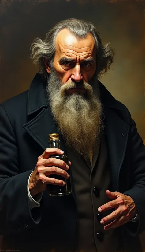 Grigoti rasputin with bottle 