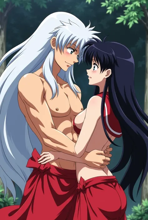 Sesshomaru from inuyasha naked having sex with a girl