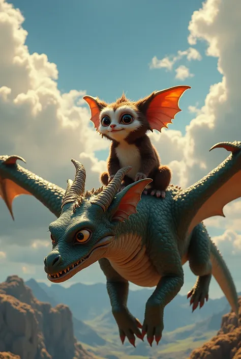 Gizmo sur un dragon