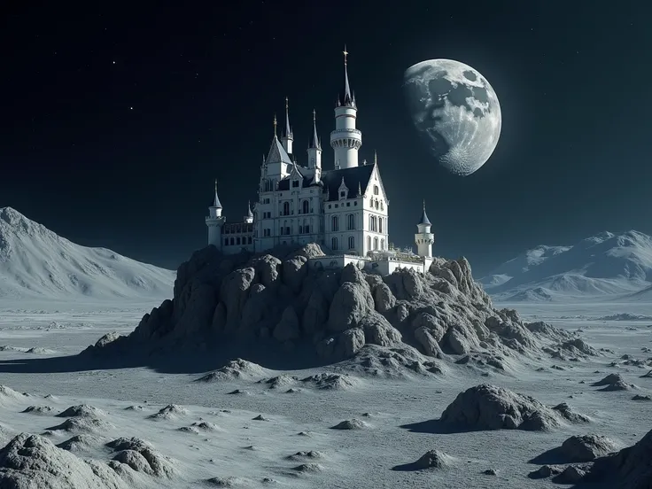 Neuschwanstein on the moon