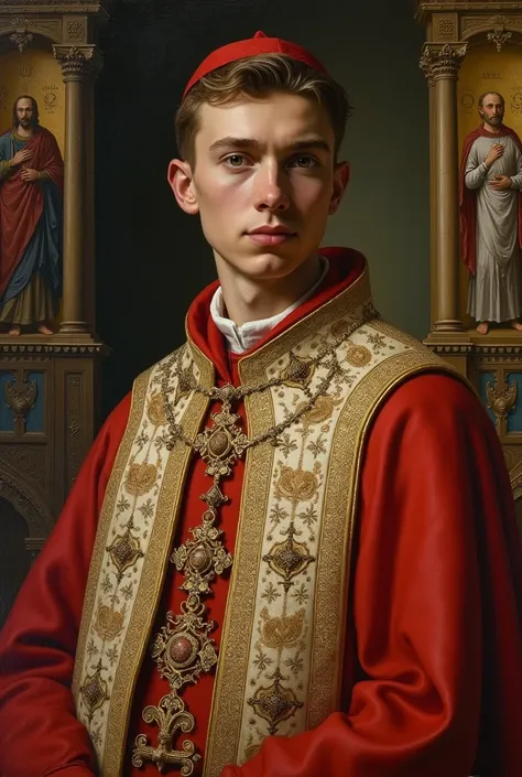 Young Pope Gregory V of 25 years in the tenth century