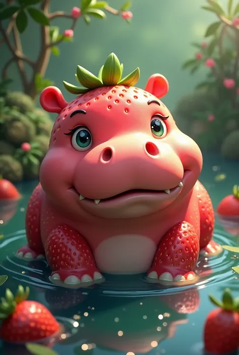 Strawberry hippopotamus