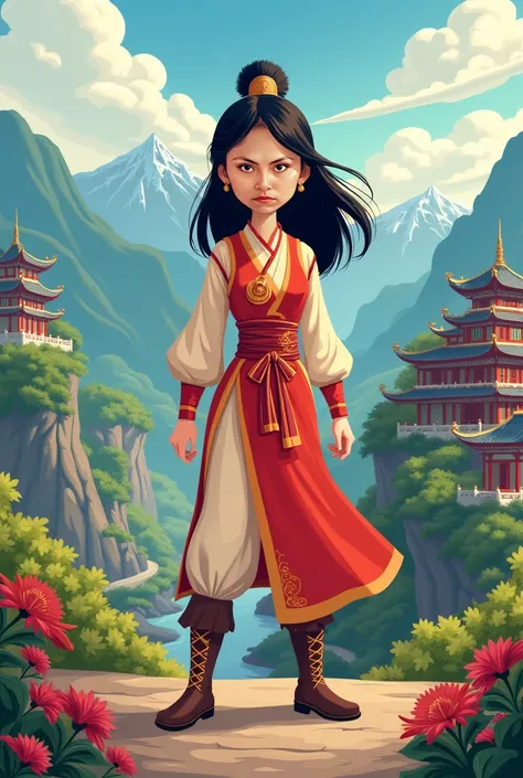 Mulan cartoon style 