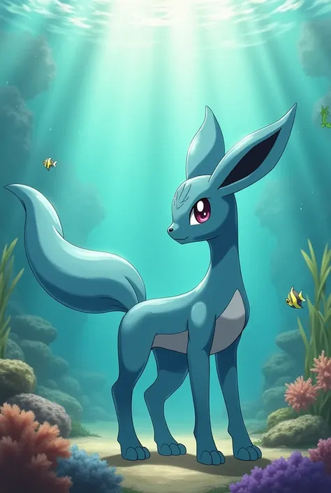 Make me a realistic picture of the Pokémon called Vaporeon as fully grown 