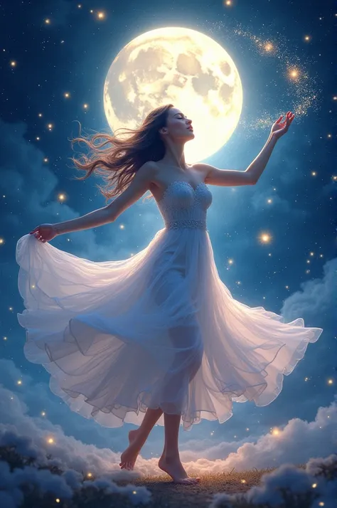 She danced with the stars, smiled at the bright moonlight, embraced life with fervor, became her diamond.