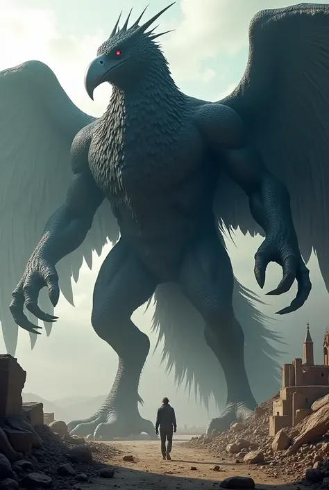 Giant monstrous bird