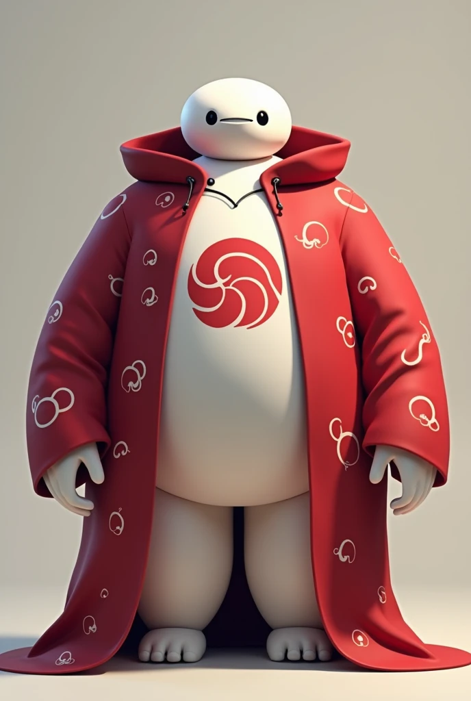 Baymax wearing Itachis Akatsuki robe