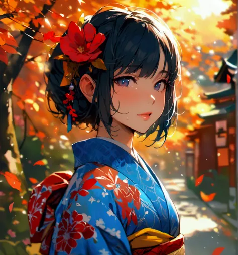  Pokémon、Erica、 kimono、 high res, masterpiece,  top quality ,  girl、 Shorthair