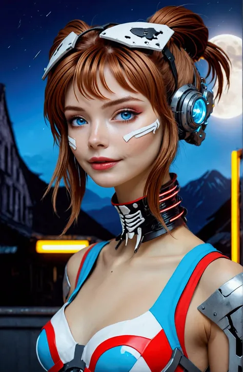 arafed woman with a mask and a metal headpiece, cyberpunk face, beautiful cyberpunk girl face, cybernetic machine female face, hyper-realistic cyberpunk style, wojtek fus, cyberpunk style ， hyperrealistic, cyberpunk horror style, cyborg girl, cyborg - girl...