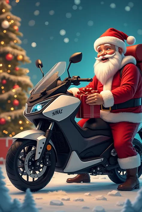  Image saying: Hopefully Santa is already wrapping the NMAX 2025 that I ordered🏻