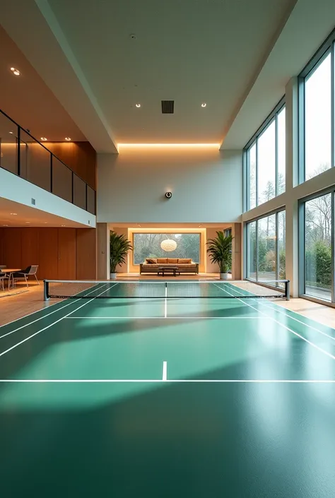 a house with a INDOOR BADMINTON COURT