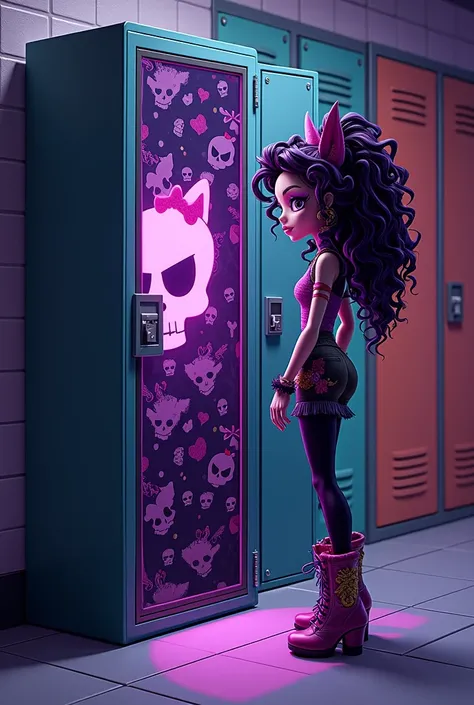 Haz el locker de skulltimate secrets de monster high g3 de clawdeen 