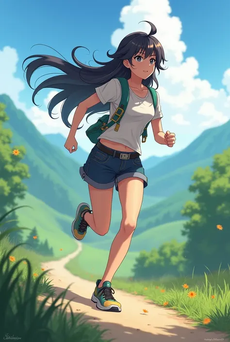 Hinata runs