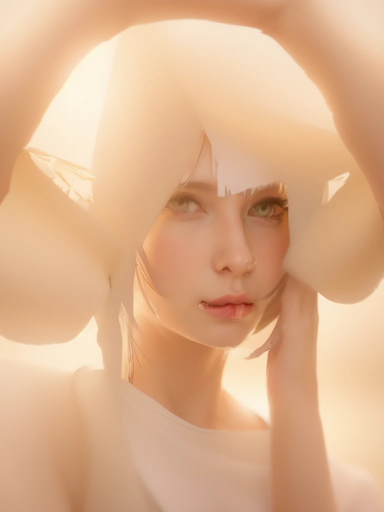  best quality,  focus on the face, soft light,  ultra high resolution , ( photorealistic :1.4), foto RAW,
An Elf Girl Alone , , (, lights in the eyes),   Beautiful and detailed face , (  small breast  ),( Registration details resolution of human skin textu...